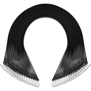 VEVOR Rubber Bungee Cords, 50 Pack 21″ Long, Weatherproof Natural Rubber Tie Down Straps with Crimped S Hooks, Heavy Duty Outdoor Tarp Straps for Securing Flatbed Trailers, Canvases, Cargo, and More(21inch 50pcs)