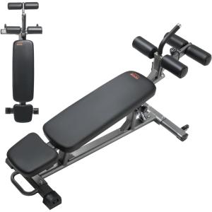 VEVOR Sit Up Bench, Decline Ab Bench with Reverse Crunch Handle, Adjustable Height Setting, Heavy Duty Steel, 500/600/1000 Lbs Capacity for Home Gym Workouts, Strength Training, Full Body Muscles(Ab Bench/1000lbs)