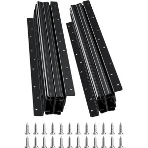 VEVOR Undermount Heavy Duty Drawer Slides, 16 24 32 40 Inch 260 lb Load Capacity Full Extension Ball Bearing Under Stair Cabinet Rails, Bottom Stair Cabinet Glides Track Runners(16inch, Black)(16 Inch)