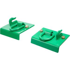 VEVOR Weld-on Grab Chain Hooks 3/8″ Heavy Duty Tow Hook G70 Forged Steel 6 Packs Tractor Hook Weldable Compatible for Tractor Bucket, Crane, Chain Hoist, Forklift, Maximum Break Strength 15,000 lbs(2PCS Integrated)