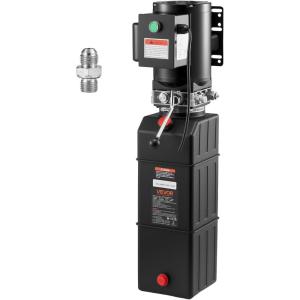 Vevor Hydraulic Pump 15 Quart Hydraulic Motor Hydraulic Lift Single Phase Car Lift 3450 RPM Dump Trailer 208-230 Volt Portable Car Lift 2 Horsepower Auto Lift Vehicle Lift Portable Power Press(16 Quart)