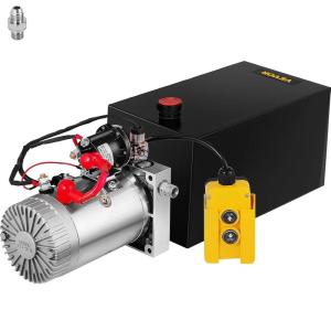 Vevor Hydraulic Pump 4 Quart Double Acting for Dump Trailer Car Lifting(10 Quart)