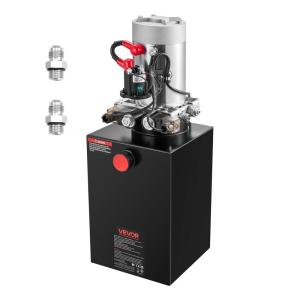 Vevor Hydraulic Pump 4 Quart Double Acting for Dump Trailer Car Lifting(12 Quart)