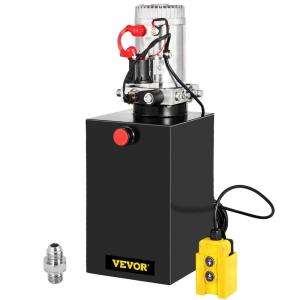 Vevor Hydraulic Pump 4 Quart Double Acting for Dump Trailer Car Lifting(15 Quart)