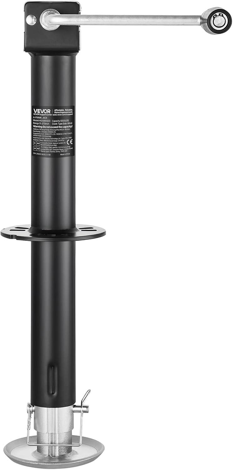 image:imageVEVOR 5000 lbs AFrame Trailer Jack 15 Vertical Travel Adjustable Drop Leg for Horse Utility Yacht Trailers5000 lbs 25 inch Stroke