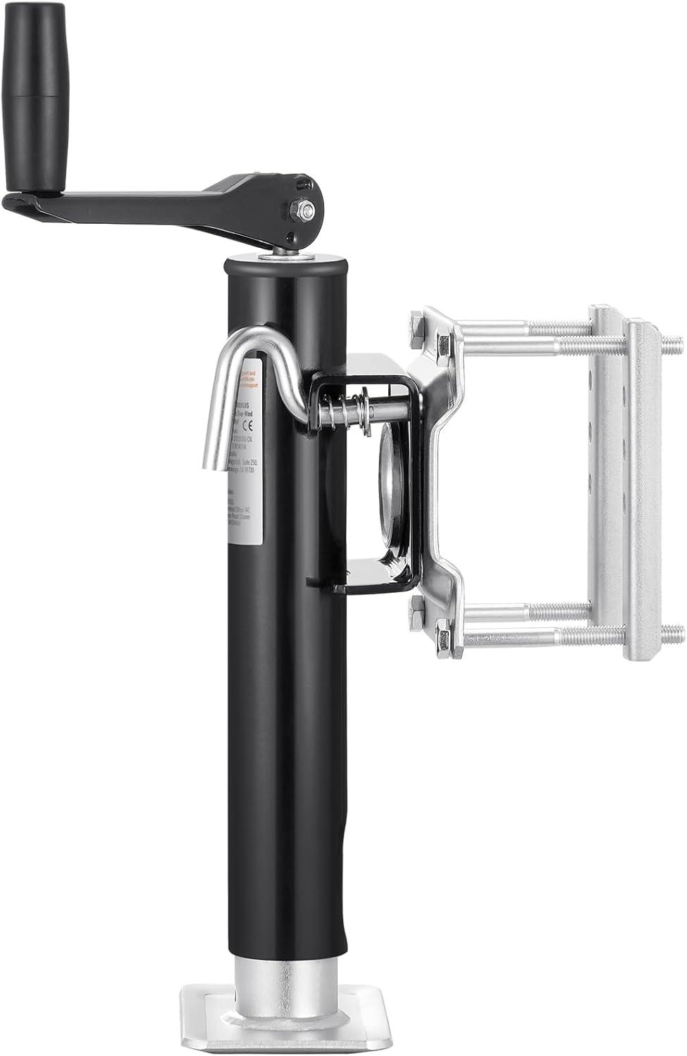image:imageVEVOR 5000 lbs Dynamic Load Capacity Heavy Duty Swivel Bolton Trailer Jack 143 Lift Trailer Jack Stand with Handle for RV Horse Utility and Yacht Trailers2000lbs