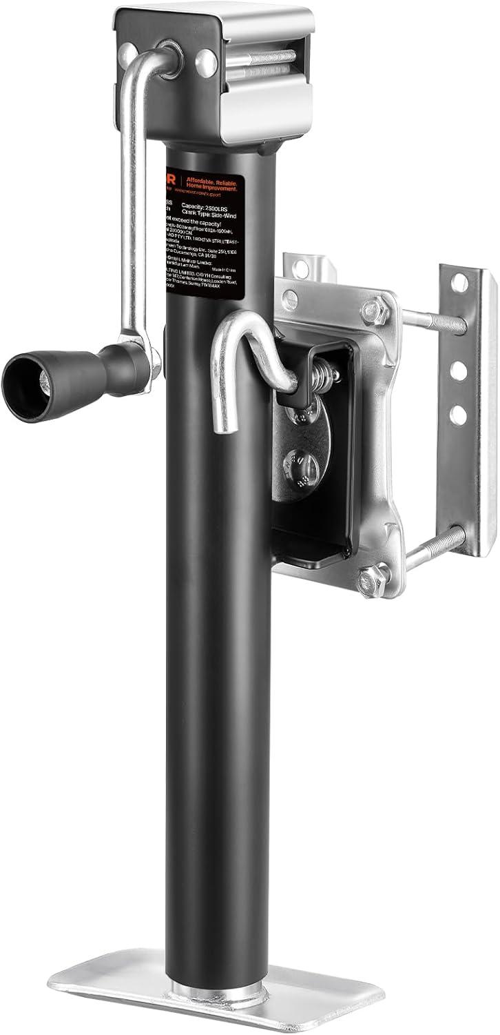 image:imageVEVOR 5000 lbs Dynamic Load Capacity Heavy Duty Swivel Bolton Trailer Jack 143 Lift Trailer Jack Stand with Handle for RV Horse Utility and Yacht Trailers2500lbs