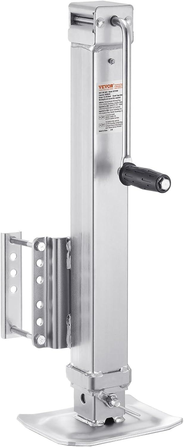 image:imageVEVOR 5000 lbs Dynamic Load Capacity Heavy Duty Swivel Bolton Trailer Jack 143 Lift Trailer Jack Stand with Handle for RV Horse Utility and Yacht Trailers8000lbs