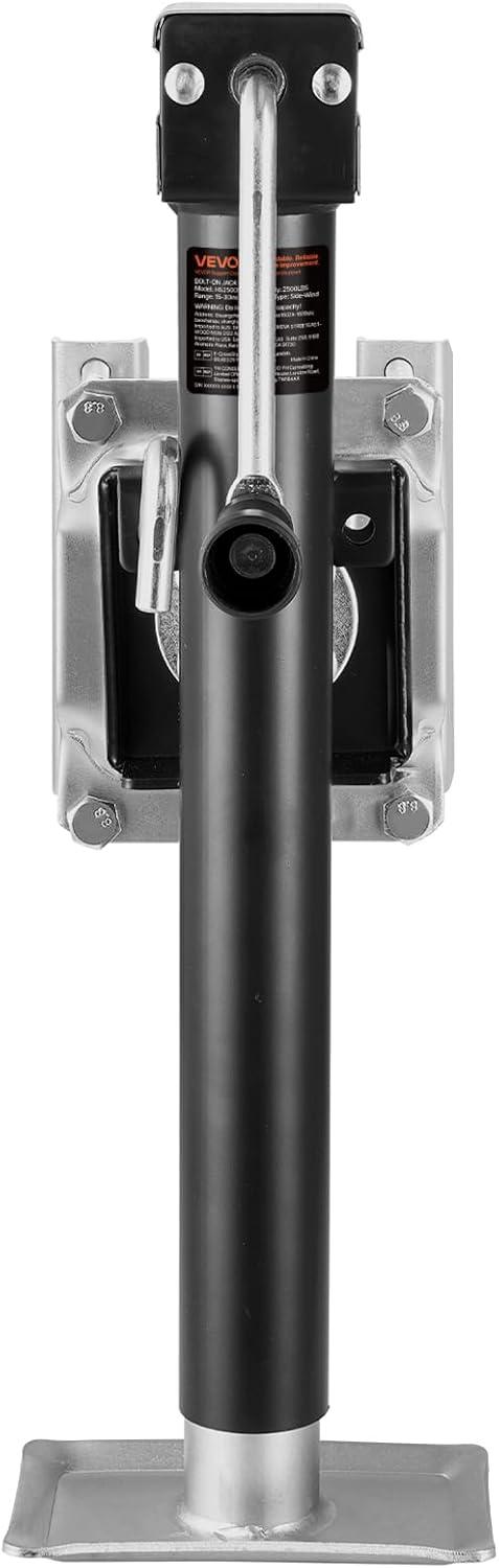 image:imageVEVOR 5000 lbs Dynamic Load Capacity Heavy Duty Swivel Bolton Trailer Jack 143 Lift Trailer Jack Stand with Handle for RV Horse Utility and Yacht Trailers2500lbs