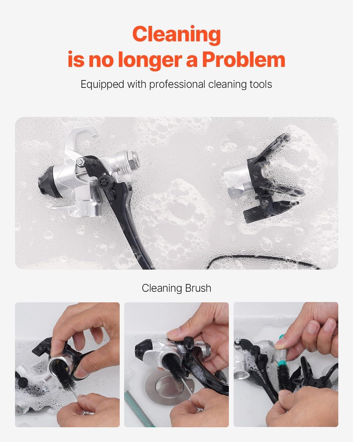 image:imageVEVOR 750W Stand Airless Paint Sprayer 3000PSI High Efficiency Electric Airless Sprayer Fine and Even Painting Effect Handheld Paint Sprayers for Home Interior and Exterior Furniture and Fences750W Stand Airless Paint Sprayer