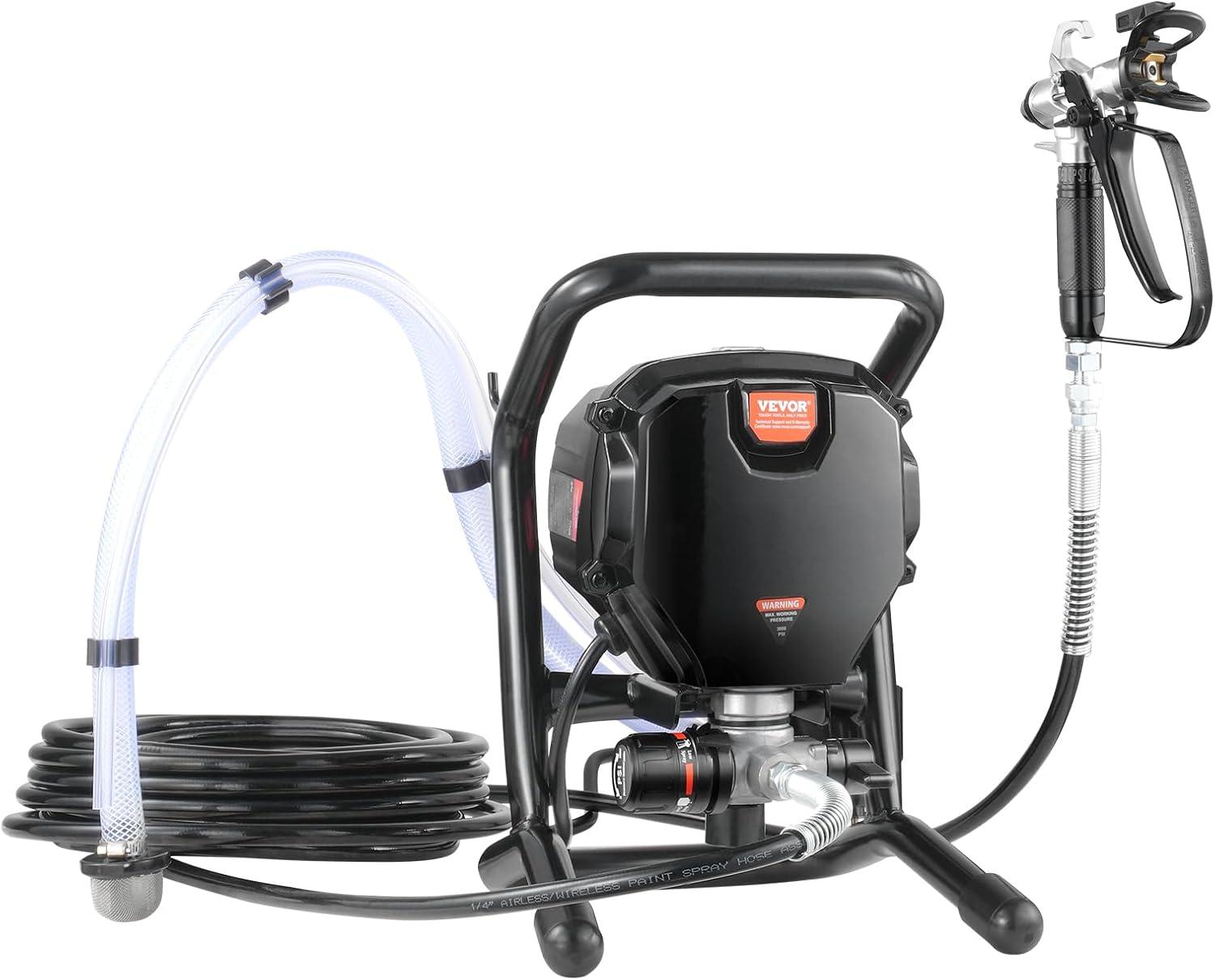 image:imageVEVOR 750W Stand Airless Paint Sprayer 3000PSI High Efficiency Electric Airless Sprayer Fine and Even Painting Effect Handheld Paint Sprayers for Home Interior and Exterior Furniture and Fences750W Stand Airless Paint Sprayer
