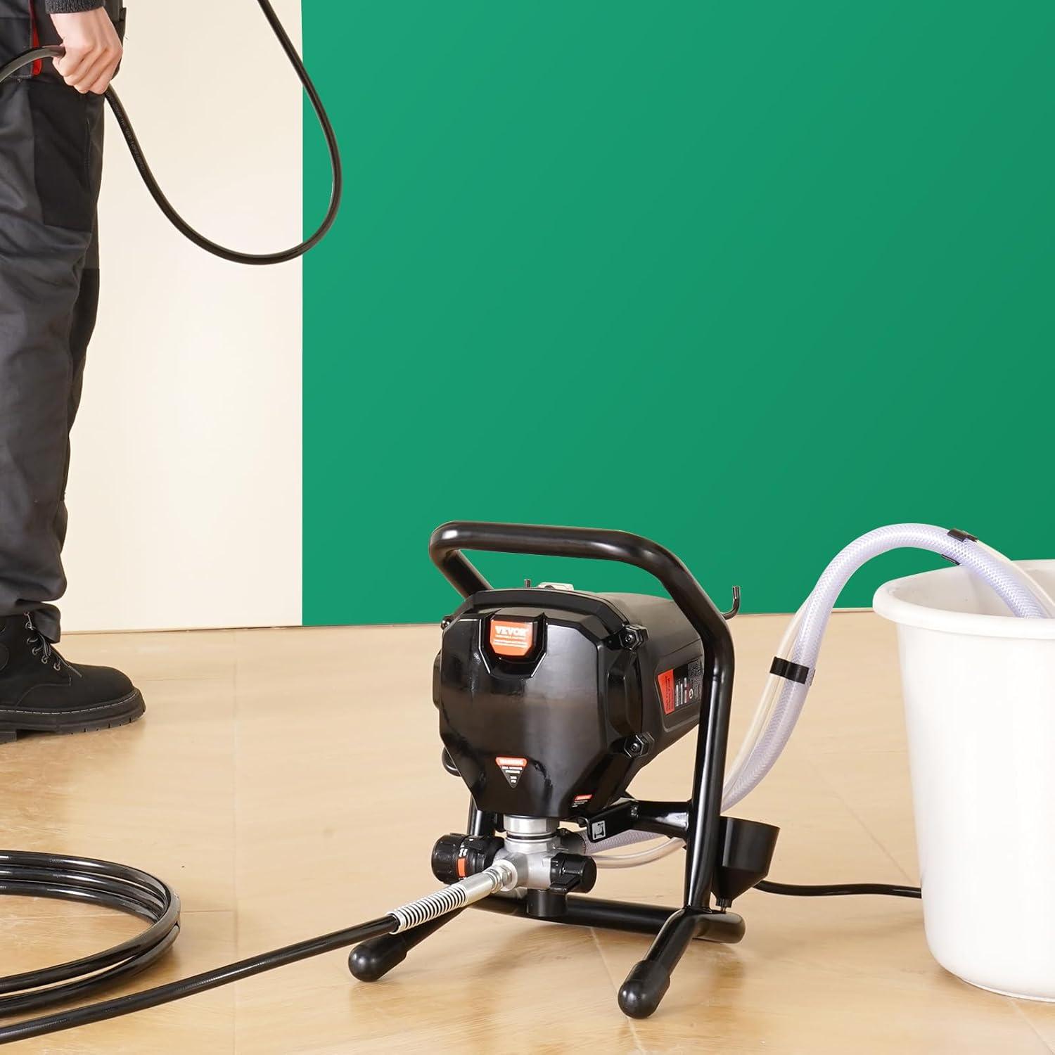 image:imageVEVOR 750W Stand Airless Paint Sprayer 3000PSI High Efficiency Electric Airless Sprayer Fine and Even Painting Effect Handheld Paint Sprayers for Home Interior and Exterior Furniture and Fences750W Stand Airless Paint Sprayer