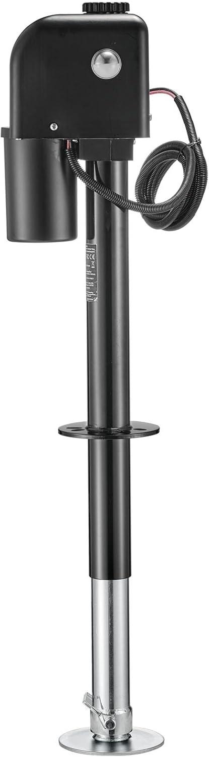 image:imageVEVOR Electric Trailer Jack 5000 lbs Heavy Duty RV Electric Power Tongue Jack with 2 Way Connector Manual Crank Handle amp Weatherproof Jack Cover 10283 Lift for RVs Trailers amp Campers Black7500lbs
