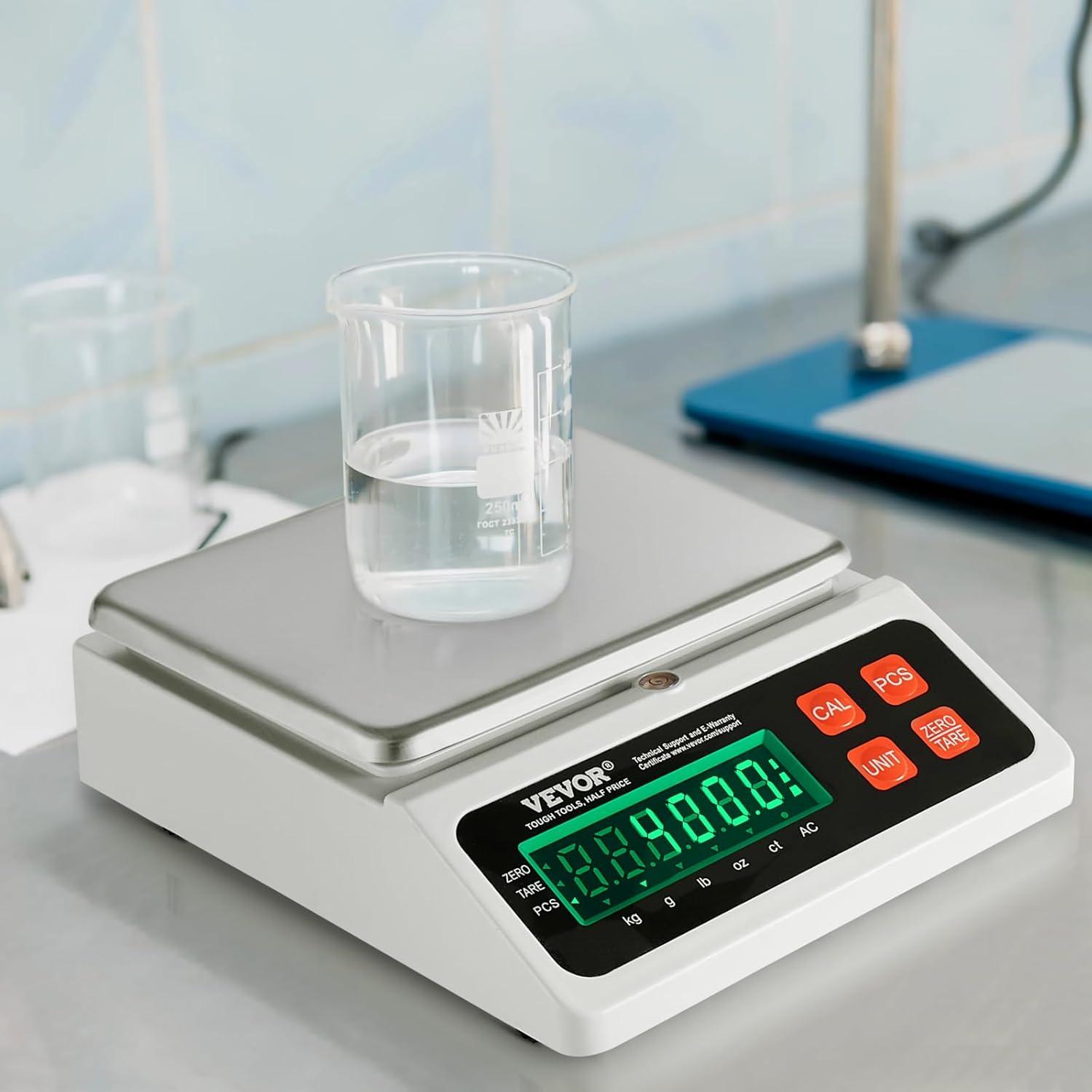 image:imageVEVOR Industrial Counting Scale 10 kg x 01 g Digital Scale for Parts and Coins gkglbozct Units Electronic Gram Scale Inventory Counting Scale Kitchen Jewelry Counting Scale with LED Screen10KG