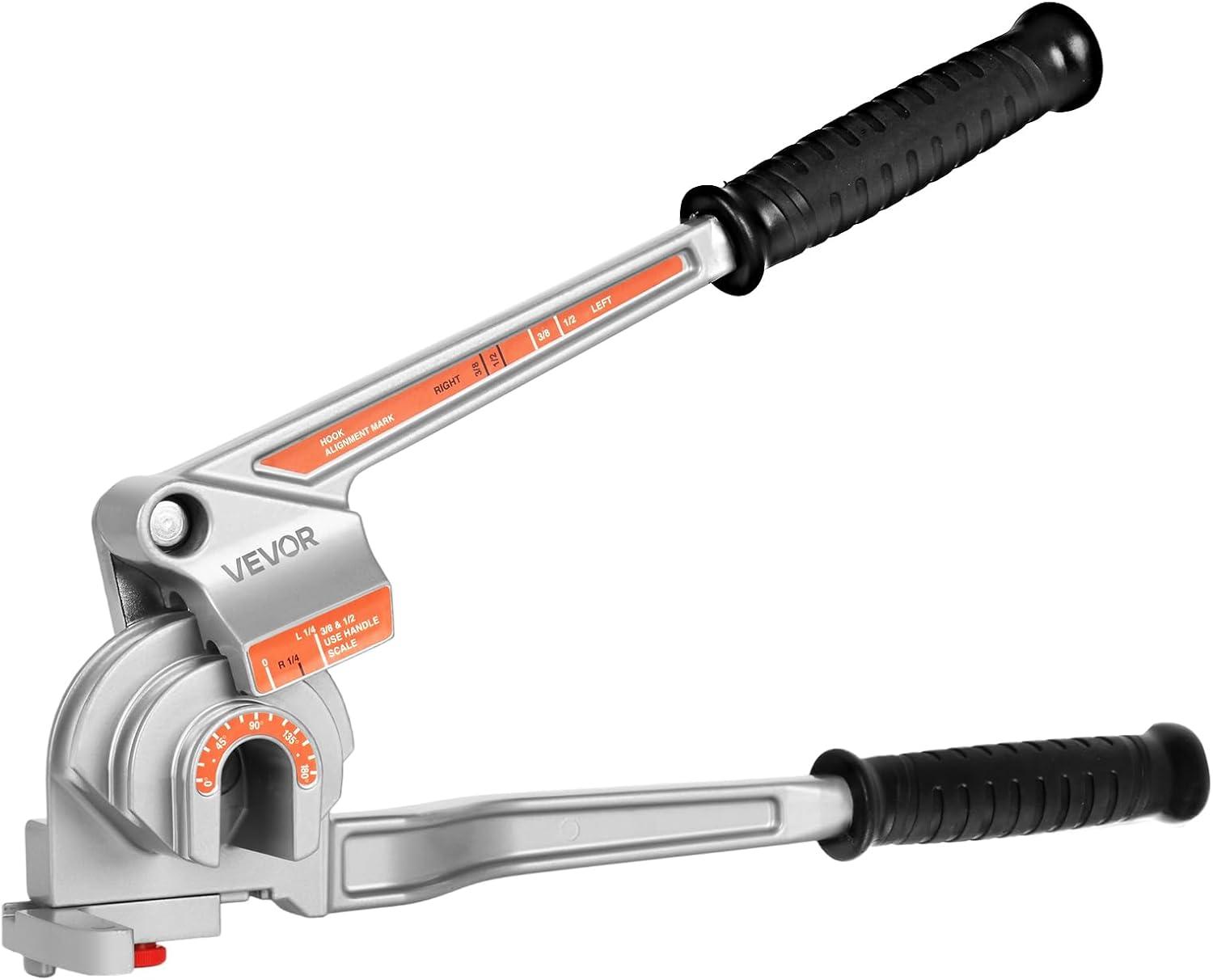 image:imageVEVOR Pipe Tube Bender 14 38 12 OD 3 in 1 Manual Level Tube Bender 180 Copper Aluminum Pipes Bending Tools for HVAC Air Conditioning
