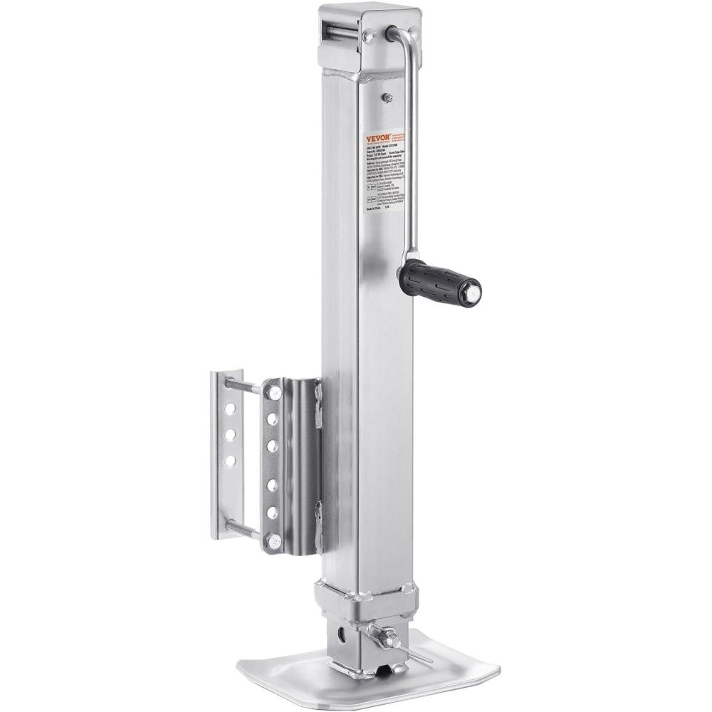 image:imageVEVOR 5000 lbs Dynamic Load Capacity Heavy Duty Swivel Bolton Trailer Jack 143 Lift Trailer Jack Stand with Handle for RV Horse Utility and Yacht Trailers8000lbs