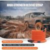 VEVOR 1″ x 30′ Kinetic Recovery Tow Rope 38,000 lbs, Heavy-Duty Off Road Snatch Strap, Extreme Duty 30% Elasticity Energy Snatch Strap for Jeep Car Truck ATV UTV SUV Tractor(Orange)