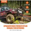 VEVOR 1″ x 30′ Kinetic Recovery Tow Rope 38,000 lbs, Heavy-Duty Off Road Snatch Strap, Extreme Duty 30% Elasticity Energy Snatch Strap for Jeep Car Truck ATV UTV SUV Tractor(Orange)