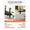 VEVOR 5000 lbs A-Frame Trailer Jack, 15″ Vertical Travel, Adjustable Drop Leg, for Horse, Utility, Yacht Trailers(5000 lbs (25 inch Stroke))