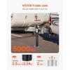 VEVOR 5000 lbs Dynamic Load Capacity, Heavy Duty Swivel Bolt-on Trailer Jack, 14.3″ Lift Trailer Jack Stand with Handle for RV, Horse, Utility, and Yacht Trailers(5000lbs)