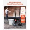 VEVOR 950W Stand Airless Paint Sprayer, 3000PSI High Efficiency Electric Airless Sprayer, Handheld Paint Sprayers for Home Interior and Exterior Furniture and Fences, Fine and Even Painting Effect(950W Wheeled-Airless Paint Sprayer)