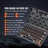 VEVOR 96 Piece 3/8″ Drive Impact Socket Wrench and Bit Set, SAE (5/16″ to 3/4″) & Metric (8 to 22 mm), CR-V, Deep & Shallow, 6 Point, Ratchet, Universal Joint, Bit Holder, Adapters, Spark Plug Socket(3/8″ 48PCS)