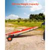 VEVOR Boat Trailer Dolly, 420lbs Load Capacity, Carbon Steel Trailer Mover with Adjustable Length, 15.7 in Pneumatic Tires and Nonslip Support Bracket, for Moving Kayak Motorboat Fishing Boat(420lbs)