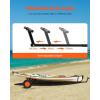 VEVOR Boat Trailer Dolly, 420lbs Load Capacity, Carbon Steel Trailer Mover with Adjustable Length, 15.7 in Pneumatic Tires and Nonslip Support Bracket, for Moving Kayak Motorboat Fishing Boat(420lbs)