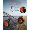 VEVOR Boat Trailer Dolly, 420lbs Load Capacity, Carbon Steel Trailer Mover with Adjustable Length, 15.7 in Pneumatic Tires and Nonslip Support Bracket, for Moving Kayak Motorboat Fishing Boat(420lbs)