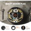 VEVOR Electric Trailer Brake Assembly, 10″ x 2-1/4″, 1 Pair Self-Adjusting Electric Brakes Kit for 3500 lbs Axle, 4-Hole Mounting, Backing Plates for Brake System Part Replacement (1 Right + 1 Left)(1 Pair Brakes)