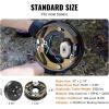 VEVOR Electric Trailer Brake Assembly, 10″ x 2-1/4″, 1 Pair Self-Adjusting Electric Brakes Kit for 3500 lbs Axle, 4-Hole Mounting, Backing Plates for Brake System Part Replacement (1 Right + 1 Left)(2 Brakes & 2 Brake Drums)