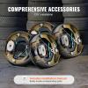 VEVOR Electric Trailer Brake Assembly, 10″ x 2-1/4″, 1 Pair Self-Adjusting Electric Brakes Kit for 3500 lbs Axle, 4-Hole Mounting, Backing Plates for Brake System Part Replacement (1 Right + 1 Left)(2 Pair Brakes)