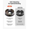 VEVOR Electric Trailer Brake Assembly, 10″ x 2-1/4″, 1 Pair Self-Adjusting Electric Brakes Kit for 3500 lbs Axle, 4-Hole Mounting, Backing Plates for Brake System Part Replacement (1 Right + 1 Left)(4 Brakes & 4 Brake Drums)