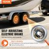 VEVOR Electric Trailer Brake Assembly, 10″ x 2-1/4″, 1 Pair Self-Adjusting Electric Brakes Kit for 3500 lbs Axle, 4-Hole Mounting, Backing Plates for Brake System Part Replacement (1 Right + 1 Left)(2 Pair Brakes)
