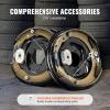 VEVOR Electric Trailer Brake Assembly, 12″ x 2″, 1 Pair Self-Adjusting Electric Brakes Kit for 7000 lbs Axle, 5-Hole Mounting, Backing Plates for Braking System Part Replacement (1 Right + 1 Left)(1 Pair Brakes)