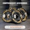 VEVOR Electric Trailer Brake Assembly, 12″ x 2″, 1 Pair Self-Adjusting Electric Brakes Kit for 7000 lbs Axle, 5-Hole Mounting, Backing Plates for Braking System Part Replacement (1 Right + 1 Left)(2 Pairs Brakes)