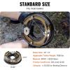 VEVOR Electric Trailer Brake Assembly, 12″ x 2″, 1 Pair Self-Adjusting Electric Brakes Kit for 7000 lbs Axle, 5-Hole Mounting, Backing Plates for Braking System Part Replacement (1 Right + 1 Left)(2 Pairs Brakes)