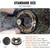 VEVOR Electric Trailer Brake Assembly, 12″ x 2″, 1 Pair Self-Adjusting Electric Brakes Kit for 7000 lbs Axle, 5-Hole Mounting, Backing Plates for Braking System Part Replacement (1 Right + 1 Left)(2 Brakes & 2 Brake Drums)
