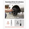 VEVOR Electric Trailer Brake Assembly, 12″ x 2″, 1 Pair Self-Adjusting Electric Brakes Kit for 7000 lbs Axle, 5-Hole Mounting, Backing Plates for Braking System Part Replacement (1 Right + 1 Left)(1 Brake Drums)