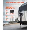VEVOR Electric Trailer Jack, 3500 lbs, Heavy Duty RV Electric Power Tongue Jack with 7-pin Connector, Manual Crank Handle & Weatherproof Jack Cover, 9.5″-27.5″ Lift, for Trailers, Campers & RVs, Black