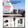 VEVOR Electric Trailer Jack, 5000 lbs, Heavy Duty RV Electric Power Tongue Jack with 2 Way Connector, Manual Crank Handle & Weatherproof Jack Cover, 10″-28.3″ Lift, for RVs, Trailers & Campers, Black(7500lbs)