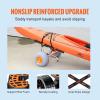 VEVOR Heavy Duty Kayak Cart, 350lbs Load Capacity, Detachable Canoe Trolley with 13” Beach Wheels, Adjustable Carrier Width & Nonslip Support Foot, for Kayaks Canoes Paddleboards Float Mats Jon Boats