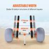 VEVOR Heavy Duty Kayak Cart, 350lbs Load Capacity, Detachable Canoe Trolley with 13” Beach Wheels, Adjustable Carrier Width & Nonslip Support Foot, for Kayaks Canoes Paddleboards Float Mats Jon Boats