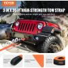 VEVOR Heavy Duty Tow Strap Recovery Kit 3″ x 30 ft (MBS-36,000 lbs) Tree Saver Winch Strap, Triple Reinforced Loop & Protective Sleeves & Storage Bag, 3/4″ D-Ring Shackles, for Truck Jeep SUV ATV(3/4 D Ring Shackles (2pcs))