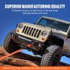 VEVOR Heavy Duty Tow Strap Recovery Kit 3″ x 30 ft (MBS-36,000 lbs) Tree Saver Winch Strap, Triple Reinforced Loop & Protective Sleeves & Storage Bag, 3/4″ D-Ring Shackles, for Truck Jeep SUV ATV(3/4 D Ring Shackles (2pcs))