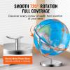 VEVOR Illuminated World with Stand, 13 in/330.2 mm, Educational Earth Globe with Stable Heavy Metal Base HD Printed Map and LED Night Lighting, 720° Spinning Globe for Kids Classroom Learning(13″ Illuminated Globe)