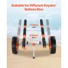 VEVOR Kayak Cart, Heavy Duty 450 LBS Load Capacity Kayak Trailer, Detachable Canoe Trolley Cart with Adjustable Width & Nonslip Support Foot, 12” Solid Tires for Kayaks Canoes Float Mats Paddleboards