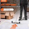 VEVOR Magnetic Pick Up Sweeper 17-inch Heavy Duty Magnet Pickup Lawn Sweeper Roofing Tools, 10 Lbs Yard Magnet with Telescoping Holder and Wheels to Pick Up Nails Magnetic Sweeper for Construction(15 Inch（8LBS))