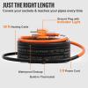 VEVOR Self-Regulating Pipe Heating Cable, 100-feet 5W/ft Heat Tape for Pipes Freeze Protection, Protects PVC Hose, Metal and Plastic Pipe from Freezing, 120V(30 Feet)