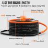 VEVOR Self-Regulating Pipe Heating Cable, 100-feet 5W/ft Heat Tape for Pipes Freeze Protection, Protects PVC Hose, Metal and Plastic Pipe from Freezing, 120V(100 Feet)